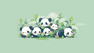 可爱小熊猫