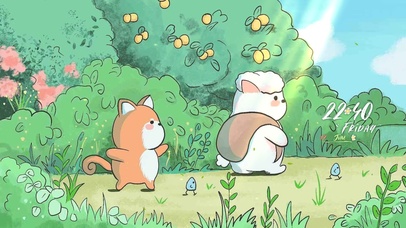 治愈清新夏日可爱小狸