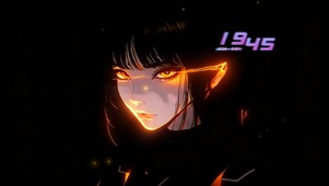 4k炫酷橙色眼睛美女