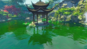 4K夏季的池塘