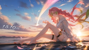 落日晚霞甘露寺蜜璃（带鱼屏）