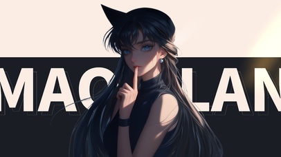 简约高级毛利兰肖像