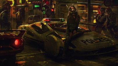 赛博朋克  警车