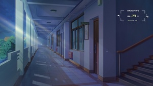 高中教室走廊