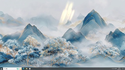 水墨山水-桌面主题