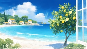 海边橘子树