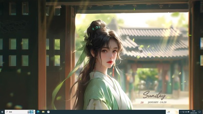 古典书香气质美女