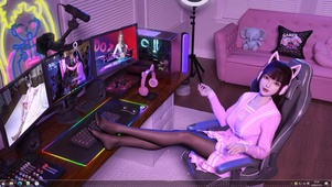 4k洛温电竞少女