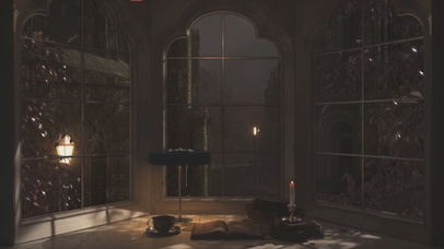 忧郁的秋天书房