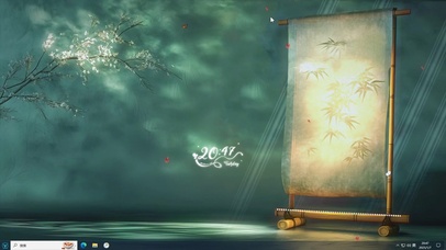 简约古风插画-桌面主题