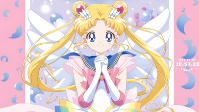 治愈粉色系美少女