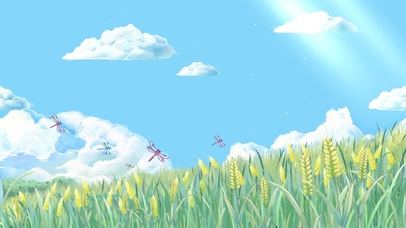 风吹麦穗，飞舞蜻蜓