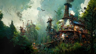 4K废弃的城市小屋