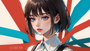 短发治愈少女
