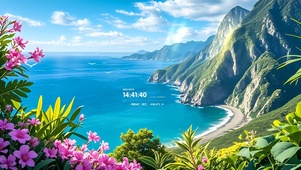 蓝色海边