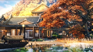 屋外落叶