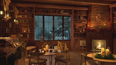 温暖舒适的咖啡厅