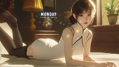 脸庞像是清晨的第一缕阳光