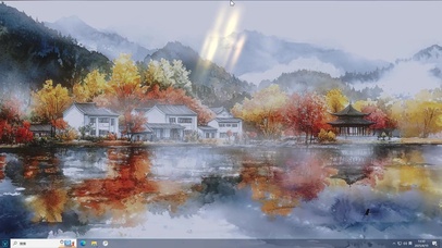 水彩江南AI壁纸-桌面主题