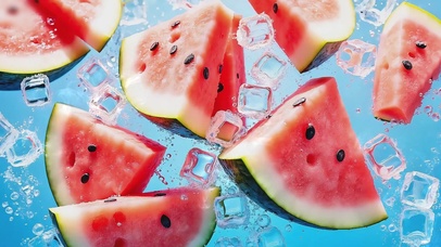 清凉一夏 冰镇西瓜
