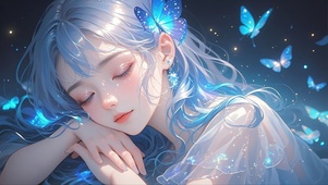 蝶绕冰蓝少女・星梦秘境的温柔