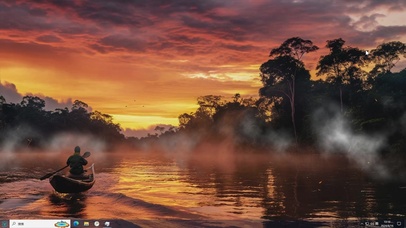 夕阳海景-桌面主题