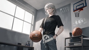白发篮球少年