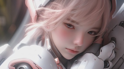 【唯美4K】科幻CG机甲少女