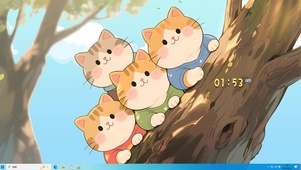 趣味萌猫探头