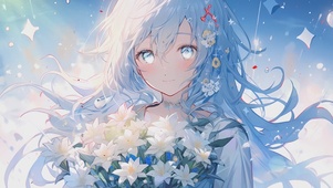 【4k】可爱鲜花少女