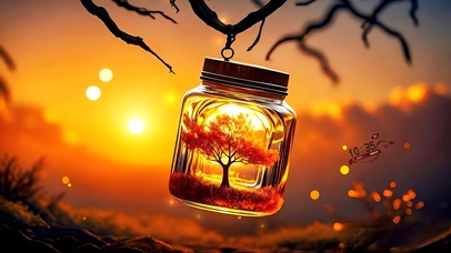 唯美光影中的琉璃秋色