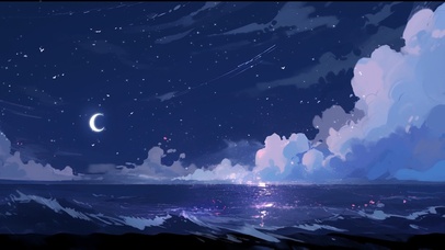 夜色深邃，星海无垠