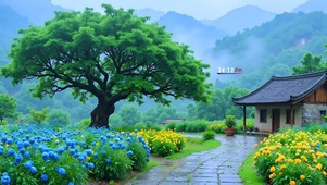 雨天的小路