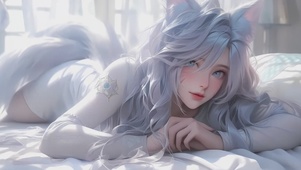 唯美白发阿狸