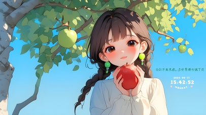 可爱苹果女孩