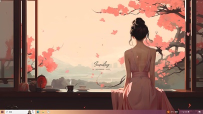 主题--唯美少女背影