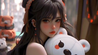 可爱小白熊