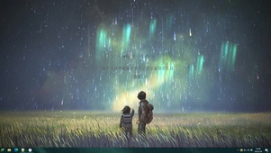 4k 唯美星空坠落