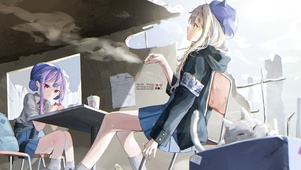 4k 治愈可爱学生会女孩