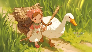 田园可爱少女