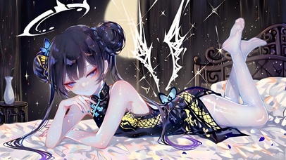 趴着的白丝萝莉-龙华妃咲