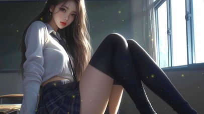 长发美女