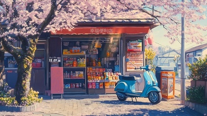 樱花街道便利店