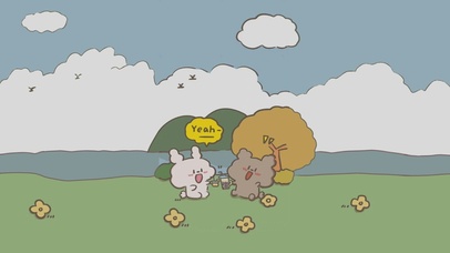 白兔兔和灰兔兔的日常