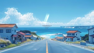 惬意海边小镇