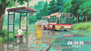 治愈乡野的雨天