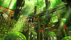 幽静山林神社