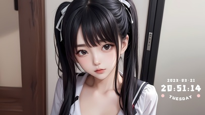 大眼美少女