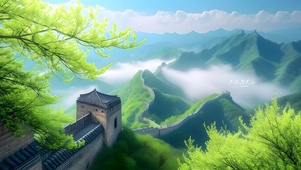 绿色的古长城