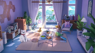 4K唯美治愈可爱日系动漫房间